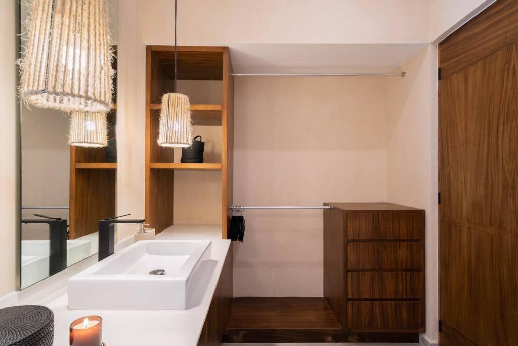 Apartmán Lujoso Departamento Boho-Chic Con Alberca Privada Tulum Exteriér fotografie