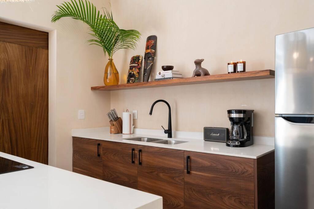 Apartmán Lujoso Departamento Boho-Chic Con Alberca Privada Tulum Exteriér fotografie