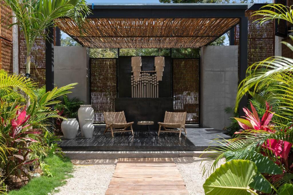 Apartmán Lujoso Departamento Boho-Chic Con Alberca Privada Tulum Exteriér fotografie