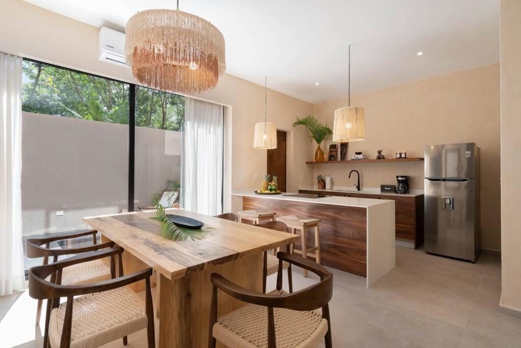 Apartmán Lujoso Departamento Boho-Chic Con Alberca Privada Tulum Exteriér fotografie