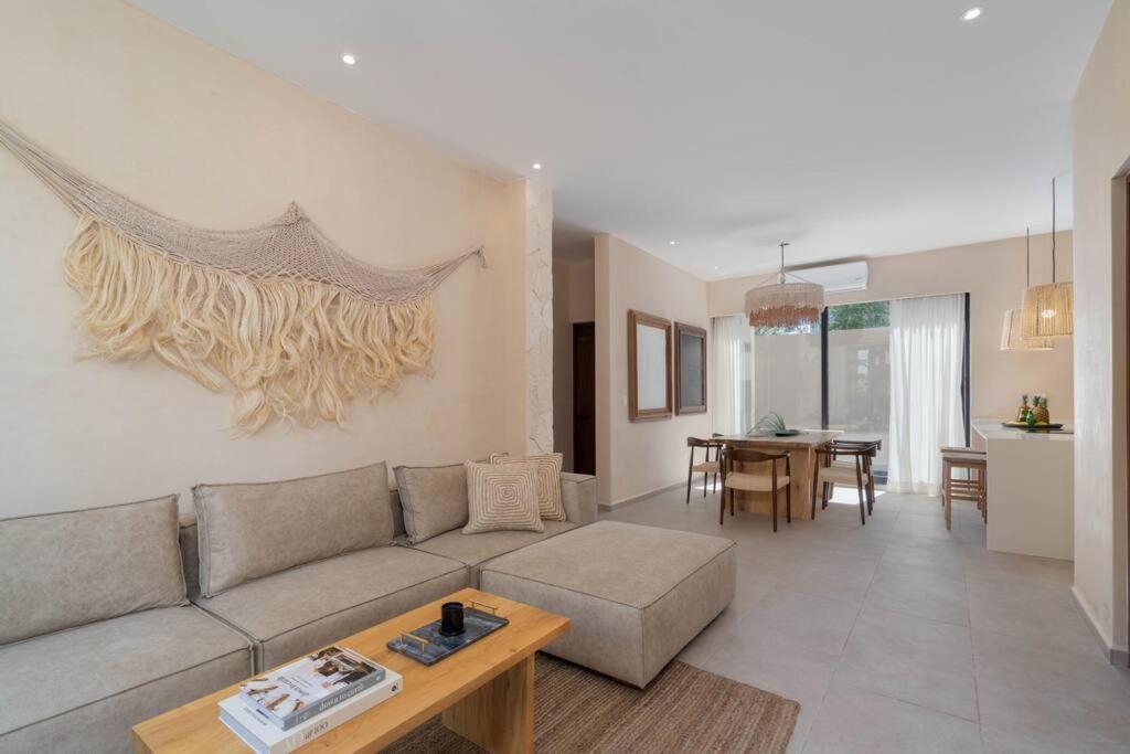 Apartmán Lujoso Departamento Boho-Chic Con Alberca Privada Tulum Exteriér fotografie